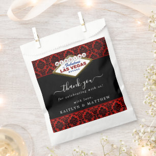 Der Glitzer Damask Las Vegas Wedding Collection Geschenktütchen
