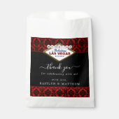 Der Glitzer Damask Las Vegas Wedding Collection Geschenktütchen (Vorderseite)