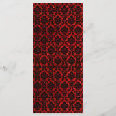 Der Glitzer Damask Las Vegas Wedding Collection Menükarte (Rückseite)