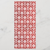 Der Glitzer Damask Las Vegas Wedding Collection Menükarte (Rückseite)