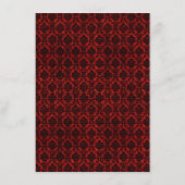 Der Glitzer Damask Las Vegas Wedding Collection Menükarte (Rückseite)