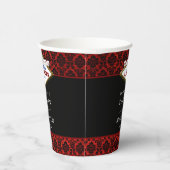 Der Glitzer Damask Las Vegas Wedding Collection Pappbecher (Rechts)