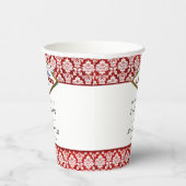 Der Glitzer Damask Las Vegas Wedding Collection Pappbecher (Rechts)