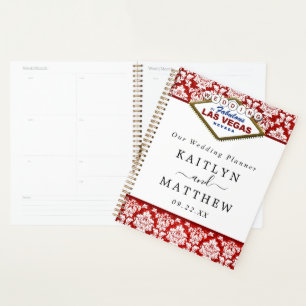 Der Glitzer Damask Las Vegas Wedding Collection Planer