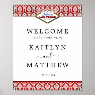 Der Glitzer Damask Las Vegas Wedding Collection Poster