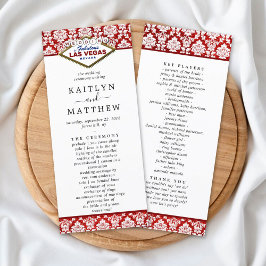 Der Glitzer Damask Las Vegas Wedding Collection Programm