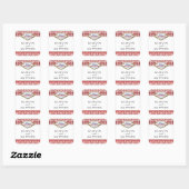 Der Glitzer Damask Las Vegas Wedding Collection Quadratischer Aufkleber (Blatt)