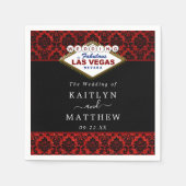 Der Glitzer Damask Las Vegas Wedding Collection Serviette (Vorderseite)