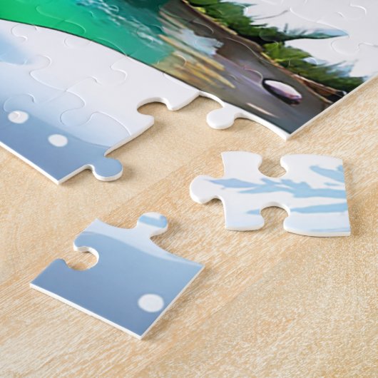 Der glitzernde Schnee auf dem Bild ist so schön! Puzzle (Seite)