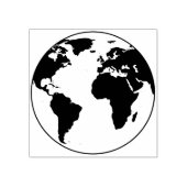 Der Globale Eindruck Europas in der Welt Gummistempel (Prägung)