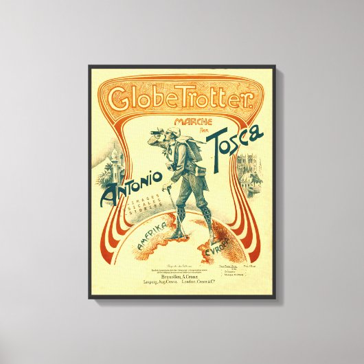 Der Globe Trotter Leinwanddruck (Vorderseite)