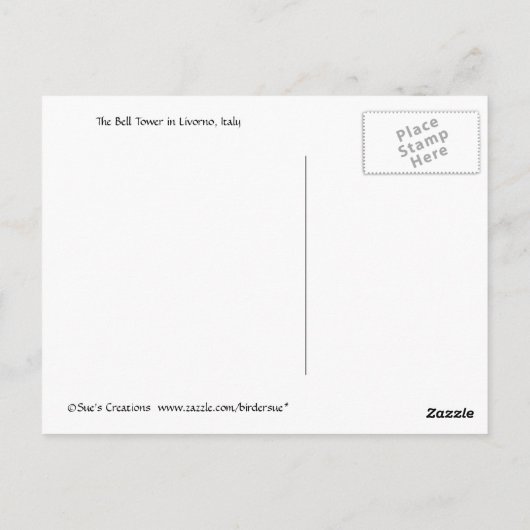 Der Glockenturm Postkarte (Rückseite)