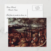 Der Gloomy Day (Monat Februar oder März) von Bru Postkarte (Vorne/Hinten)