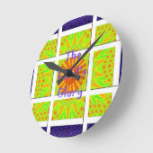 Der glory Pattern Graphic Text des Lords Entwurf Runde Wanduhr (Winkel)