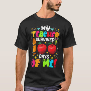 Der glückliche 100. Schultag meines Lehrers überle T-Shirt
