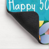 Der glückliche 50. Geburtstag Mousepad der Diva (Ecke)
