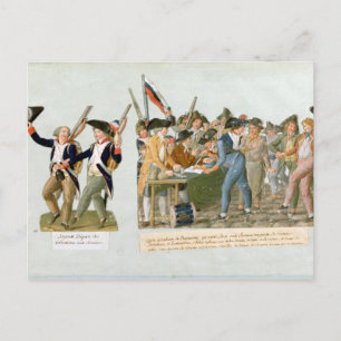 Der glückliche Abgang der Armeelehrer Postkarte