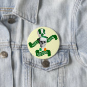 Der glückliche Bar Steward St Patrick's Day Button (Beispiel)