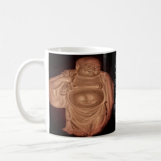 Der glückliche Buddha Kaffeetasse (Links)