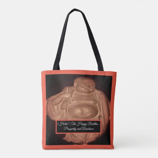 Der glückliche Buddha Tasche (Rückseite)