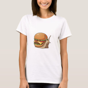 Der glückliche Burger-Schnecke T-Shirt