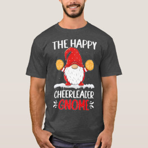 Der glückliche Cheerleader Gnome Candy Cane Cheerl T-Shirt