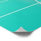 Der glückliche Delfin Poster (Ecke)
