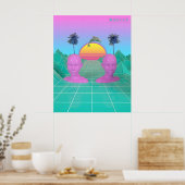 Der glückliche Delfin Poster (Küche)
