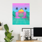 Der glückliche Delfin Poster (Heimbüro)
