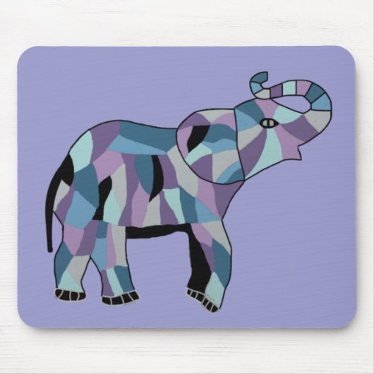 Der glückliche Elefant Mousepad (Vorne)
