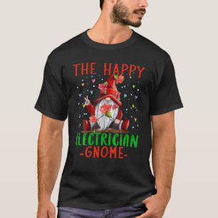 Der glückliche Elektriker gewinnt Weihnachtselekto T-Shirt