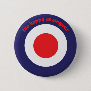 Der glückliche Entsprechungs-Bullaugen-Knopf Button