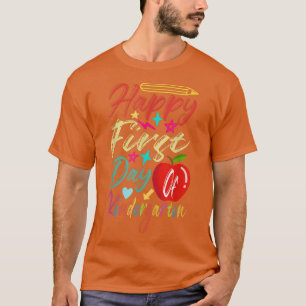Der glückliche erste Kindergartenlehrer Stu T-Shirt
