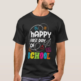 Der glückliche erste Schullehrertag Kinderg T-Shirt