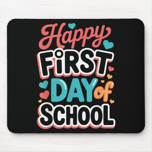 Der glückliche erste Schullehrertag Mousepad (Vorne)