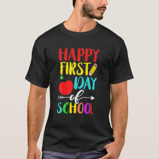 Der glückliche erste Schultag Funny Elementary Tea T-Shirt