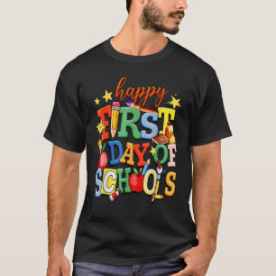 Der glückliche erste Schultag - Willkommen zurück T-Shirt