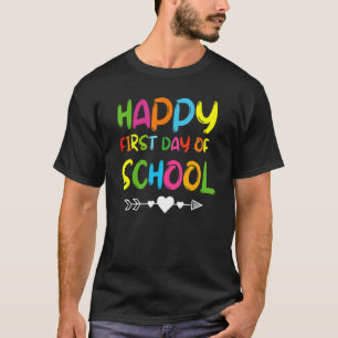 Der glückliche erste Schultag zurück zur Schule Ni T-Shirt