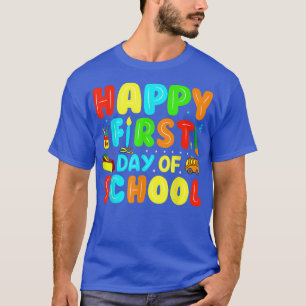 Der glückliche erste Schultag zurück zur Schule T-Shirt