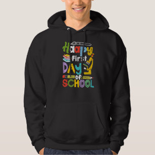 Der glückliche erste Tag der Lehrer Schüler Paren Hoodie