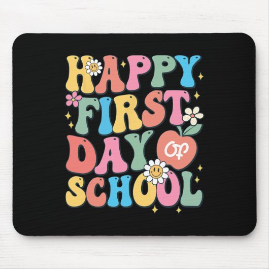 Der glückliche erste Tag der Lehrermädchen zurück Mousepad (Vorne)