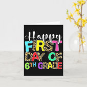 Der glückliche erste Tag des 6. Karte (Gelbe Blume)