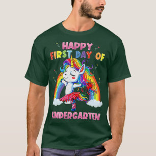 Der glückliche erste Tag des Kindergartens Unicorn T-Shirt