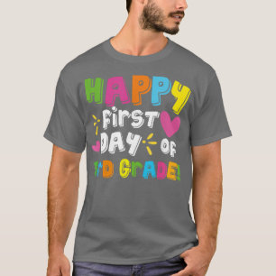 Der glückliche erste Tag des Lehrers der dritten K T-Shirt