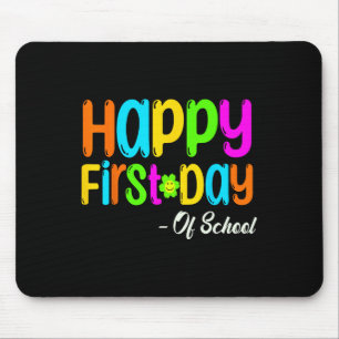 Der glückliche erste Tag des Lehrers zurück zur Sc Mousepad