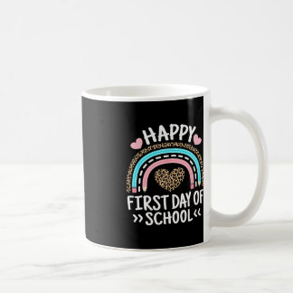 Der glückliche erste Tag des Outfit-Lehrers Kaffeetasse