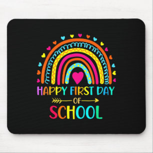 Der glückliche erste Tag des Regenbogens von der S Mousepad