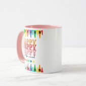 Der glückliche erste Tag des Schulkaffees Tasse (Vorderseite Links)