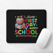 Der glückliche erste Tag des Schulsekretärs Mousepad (Mit Mouse)