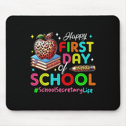 Der glückliche erste Tag des Schulsekretärs Mousepad (Vorne)